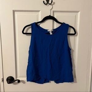 🩷 blue open back tank top